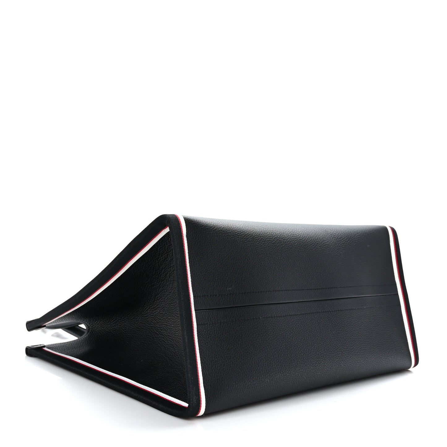 Grained Calfskin Large Nastroloubi Tote Black