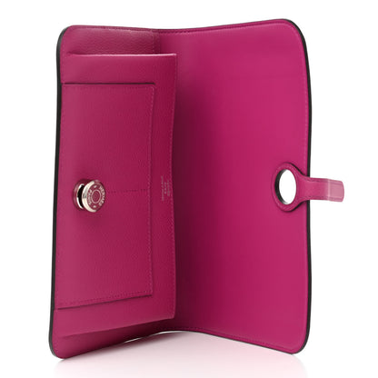 Hermes Evercolor Dogon Duo Wallet Rose Pourpre 6 of 10