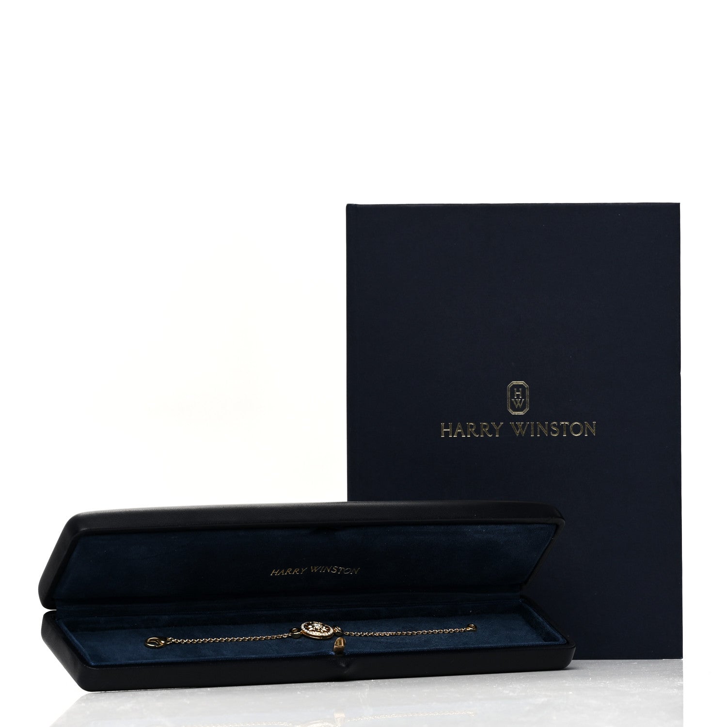 Harry Winston 18K Yellow Gold Diamond Gates Bracelet 4 of 4