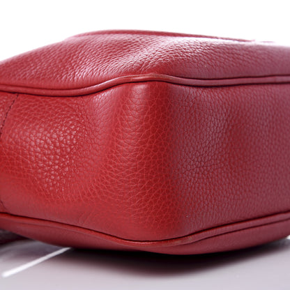 Gucci Pebbled Calfskin Small Soho Disco Bag Tabasco Red 5 of 8