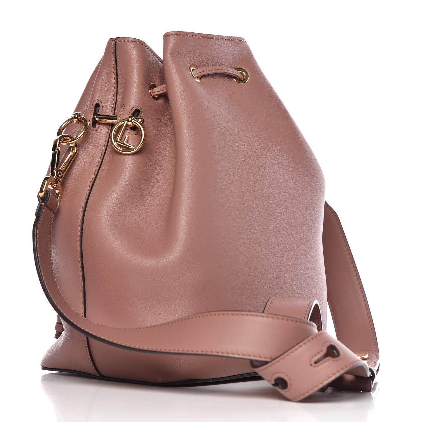 Vitello Grace Matte F is Fendi Grande Mon Tresor Bucket Bag English Rose