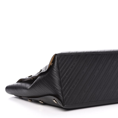 Givenchy Calfskin Chain Embossed Medium Bond Shopper Tote Black 8 of 10