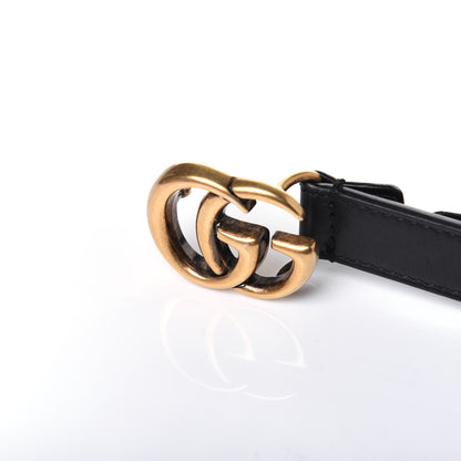 Gucci Calfskin Double G 20mm Belt 85 34 Black 5 of 8