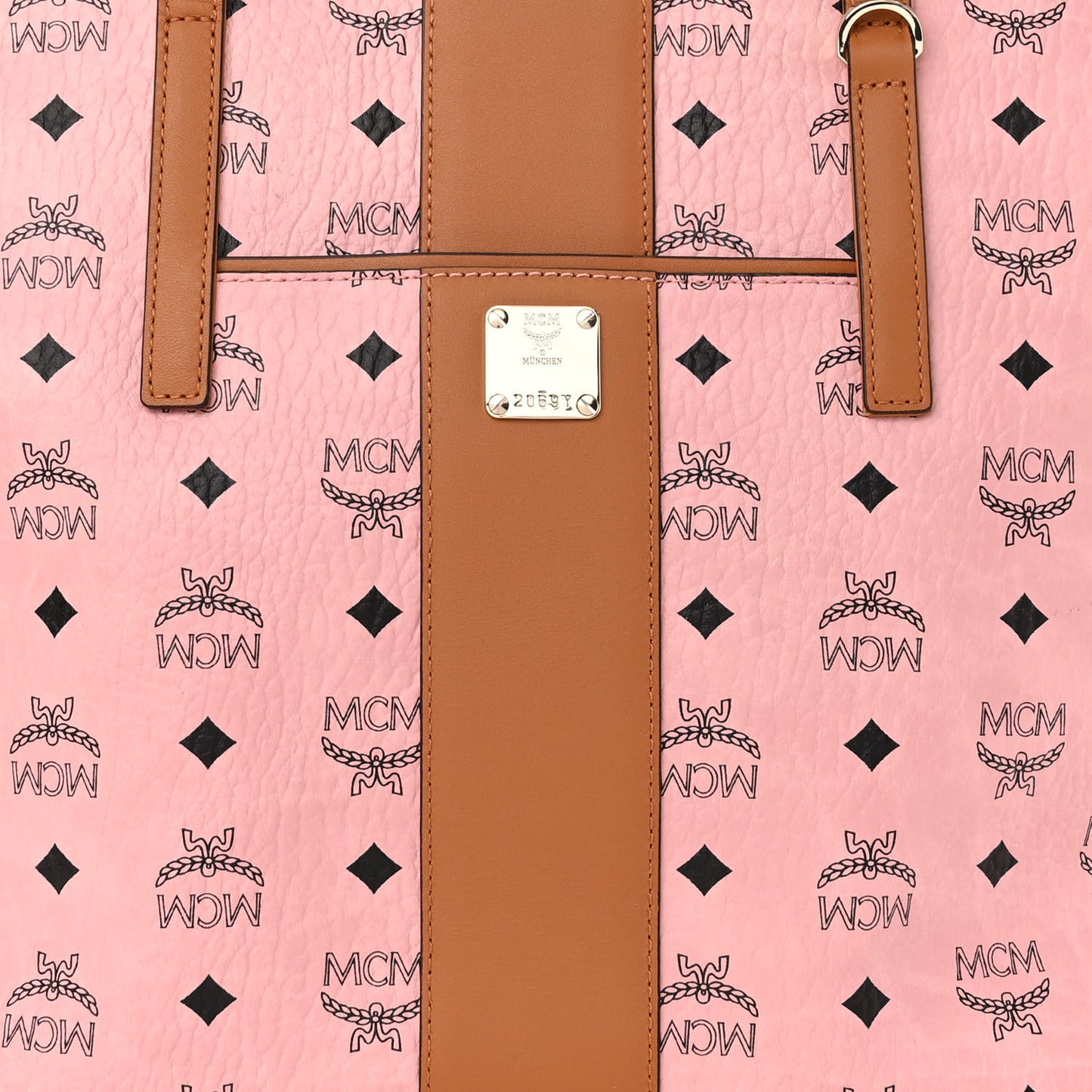 Visetos Medium Anya Zip Top Shopper Tote Soft Pink