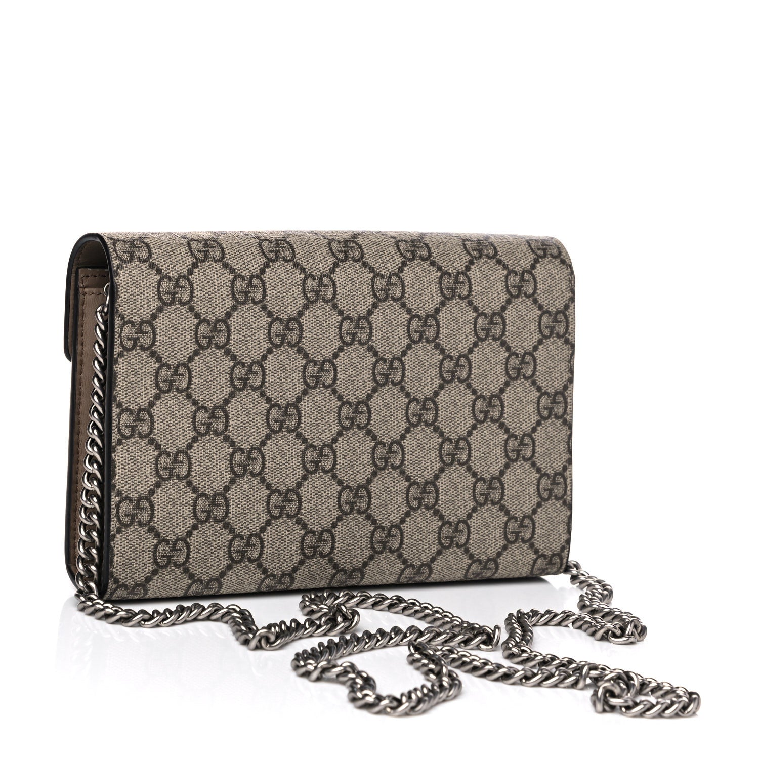Gucci GG Supreme Monogram Mini Dionysus Chain Wallet Beige Taupe 3 of 13
