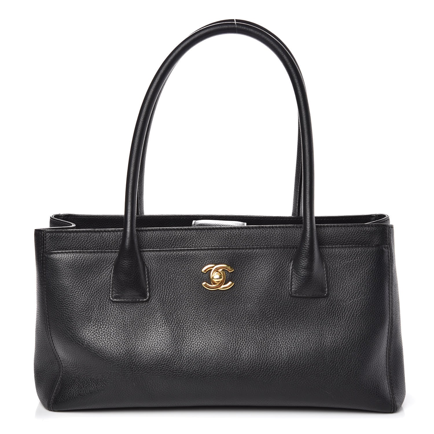 Chanel Calfskin Small Cerf Shopper Tote Black 1 of 10