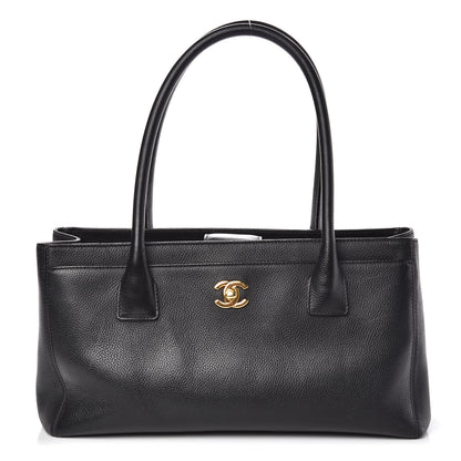 Chanel Calfskin Small Cerf Shopper Tote Black 1 of 10