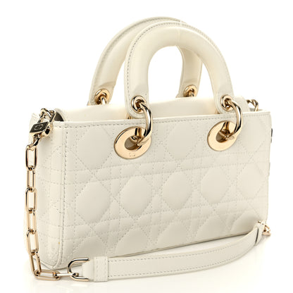 Christian Dior Lambskin Cannage Small Lady D-Joy Latte 3 of 11