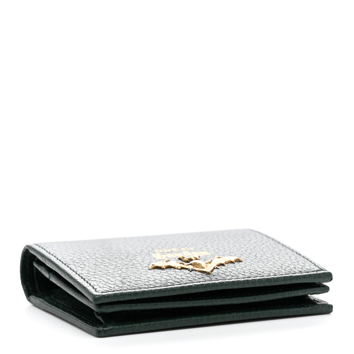 Gucci Calfskin Garden Bat Card Case Dark Green 1202756 – FASHIONPHILE