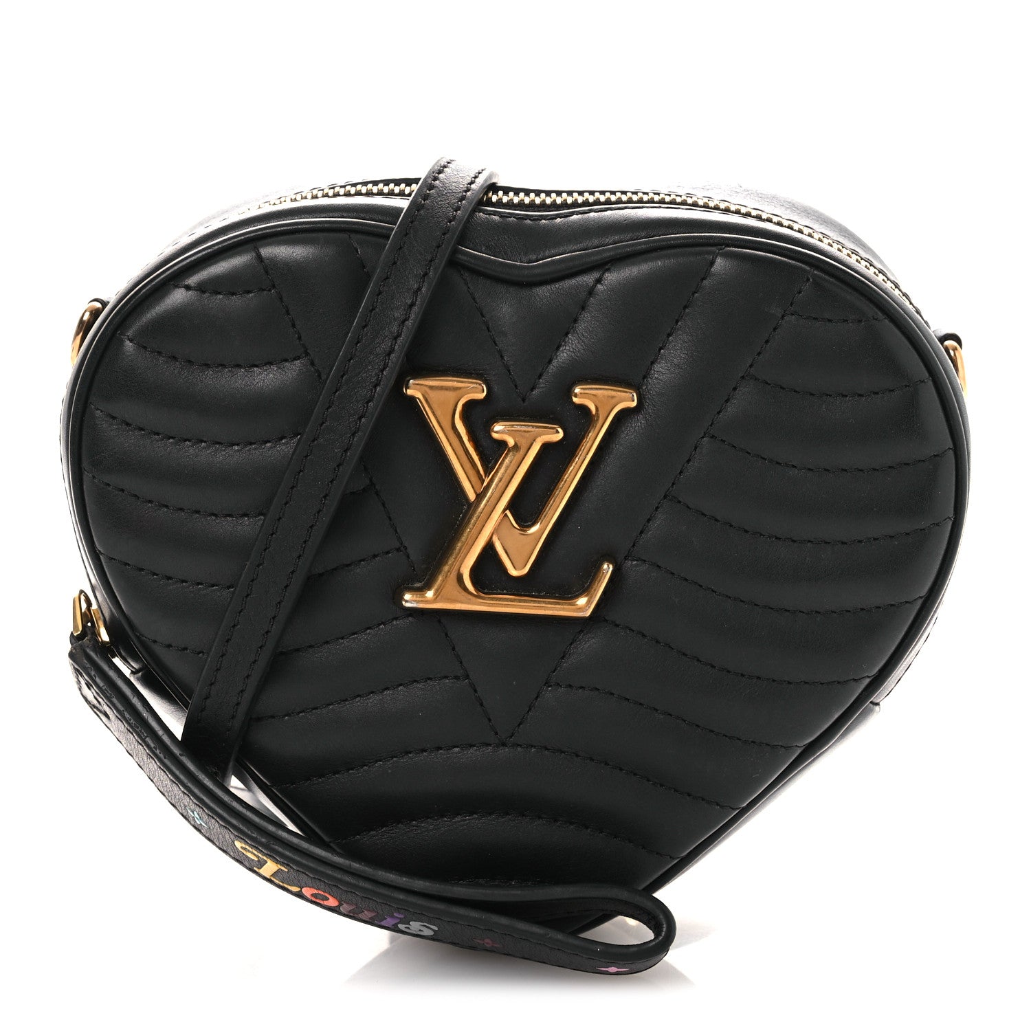 Louis Vuitton Calfskin New Wave Heart Bag Black 1 of 12
