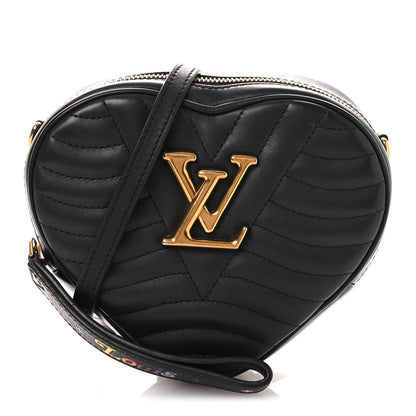 Louis Vuitton Calfskin New Wave Heart Bag Black 1 of 12