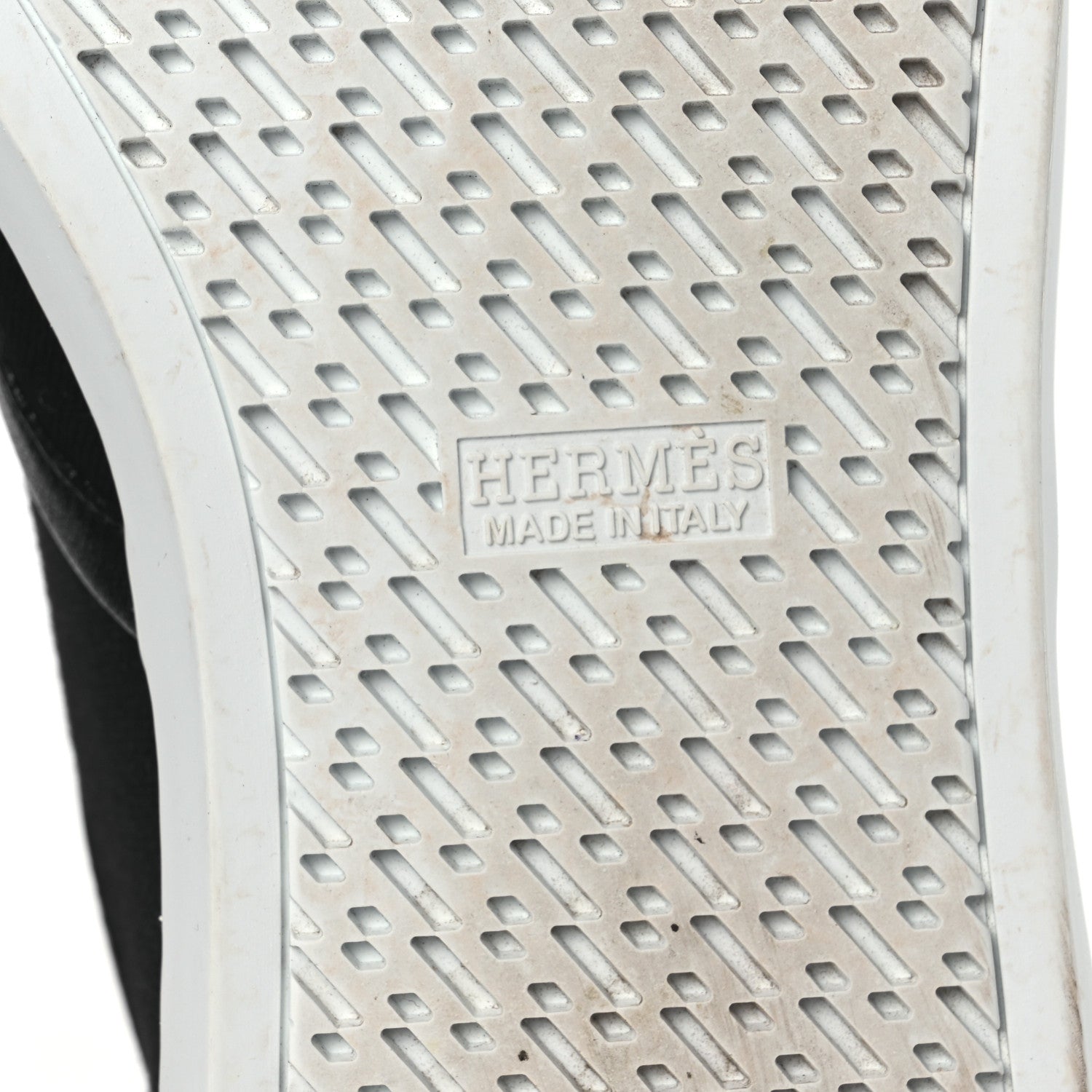 Hermes Canvas Embroidered Innocent Sneakers 38 Black 8 of 12