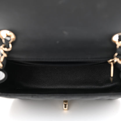 Chanel Lambskin Quilted Mini Square Flap Black 5 of 12