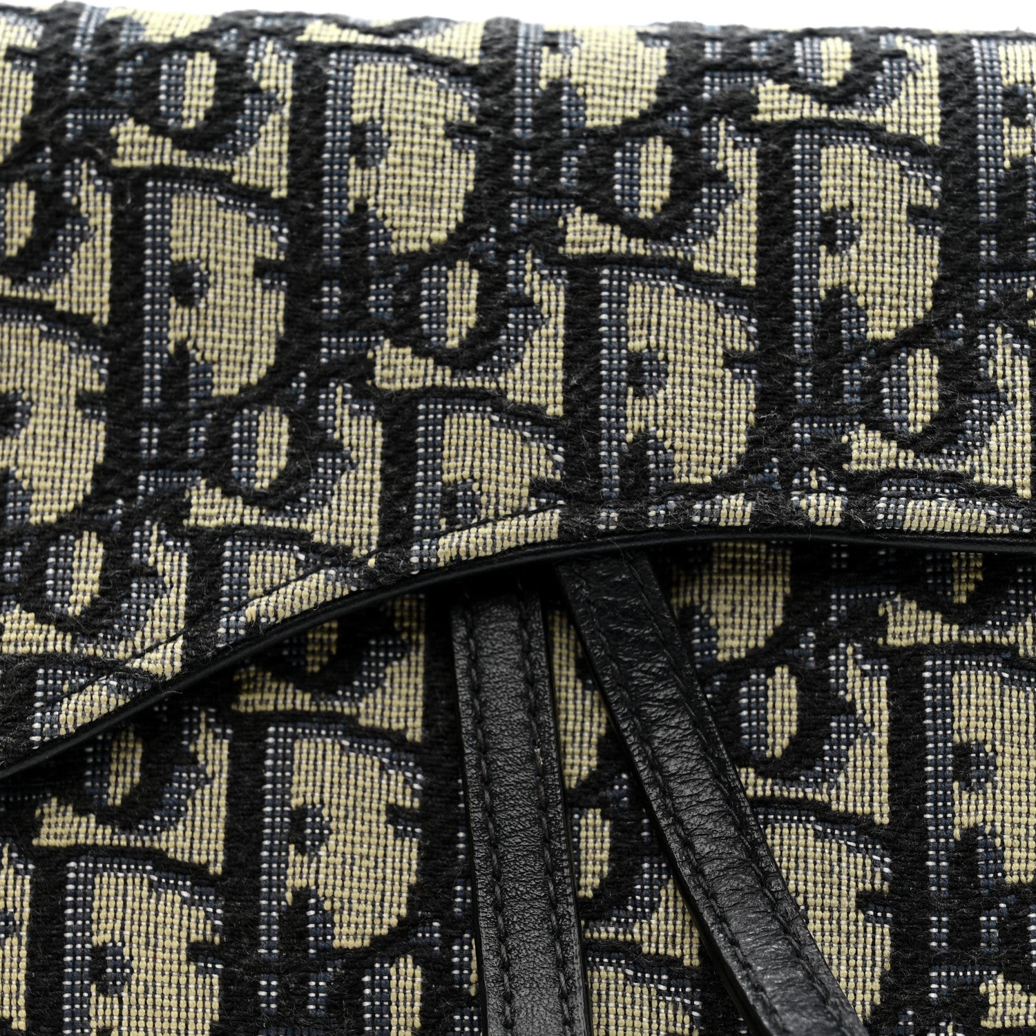 Christian Dior Oblique Saddle Chain Long Wallet Blue 9 of 11