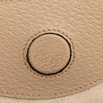 Gucci GG Supreme Monogram Textured Dollar Calfskin Web Large Ophidia Shopping Tote Beige Mystic White Oatmeal 11 of 13