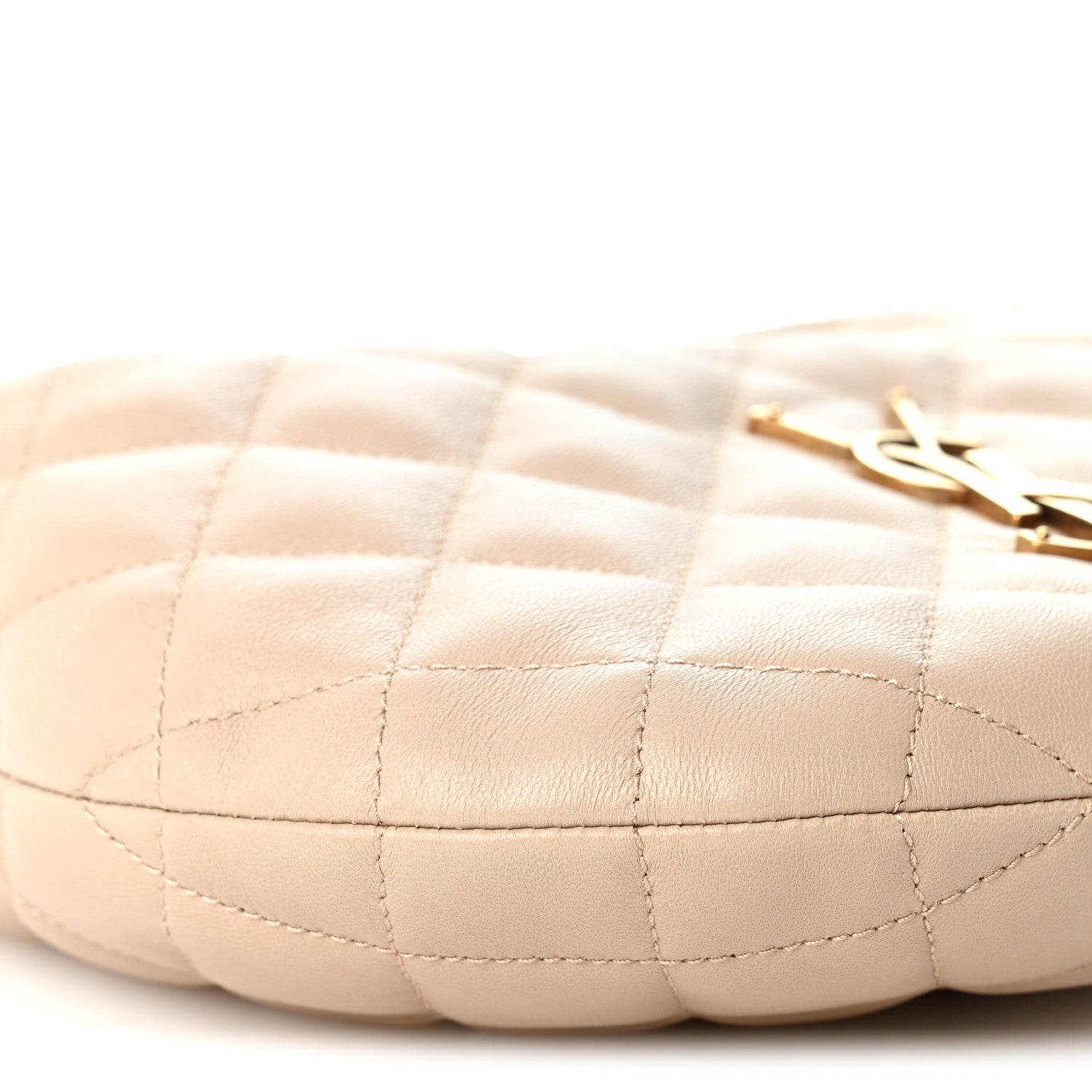 Saint Laurent Lambskin Quilted Icarino Bag Dark Beige 8 of 9