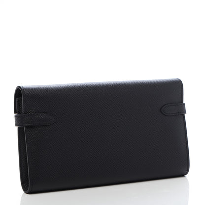Hermes Epsom Kelly Longue Wallet Black 3 of 9