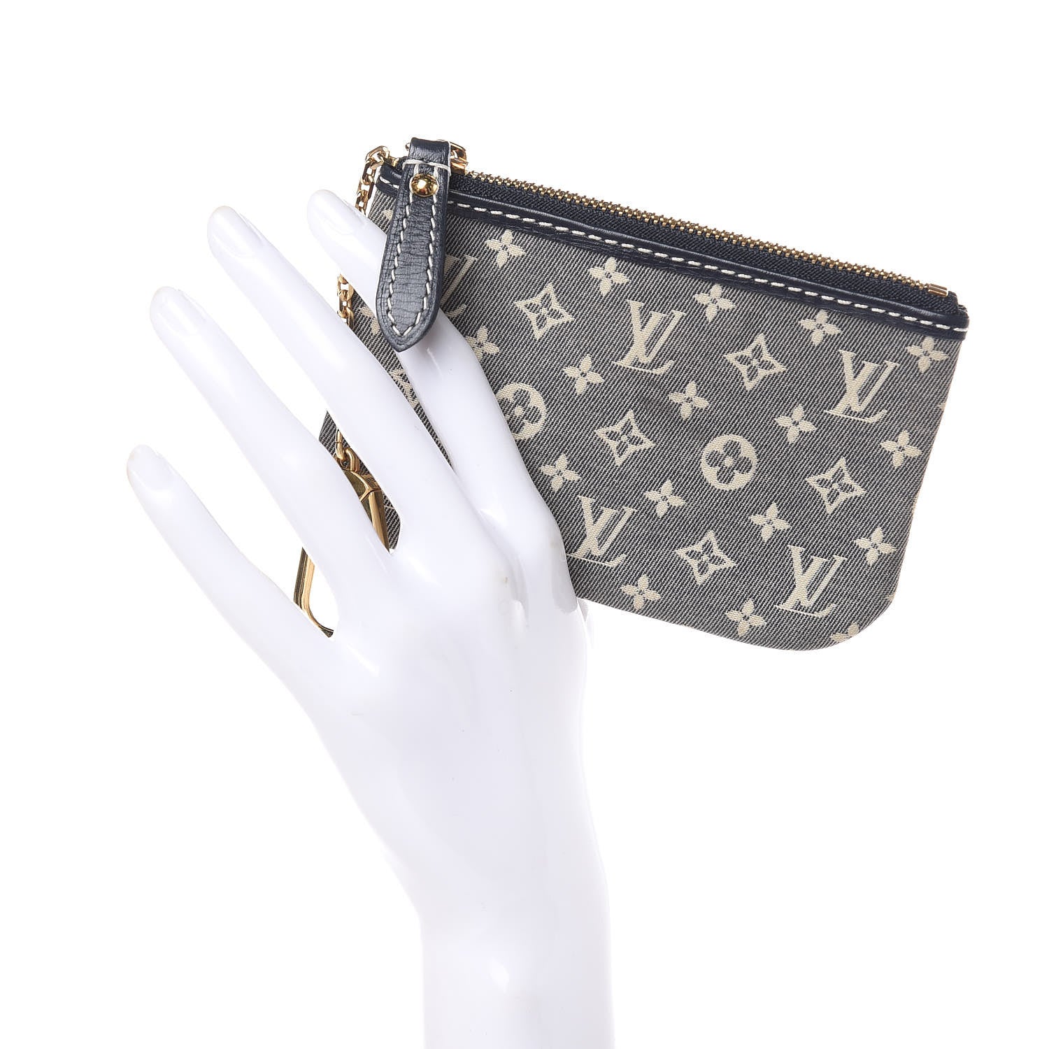 Louis Vuitton Monogram Idylle Key Pouch Encre 2 of 8