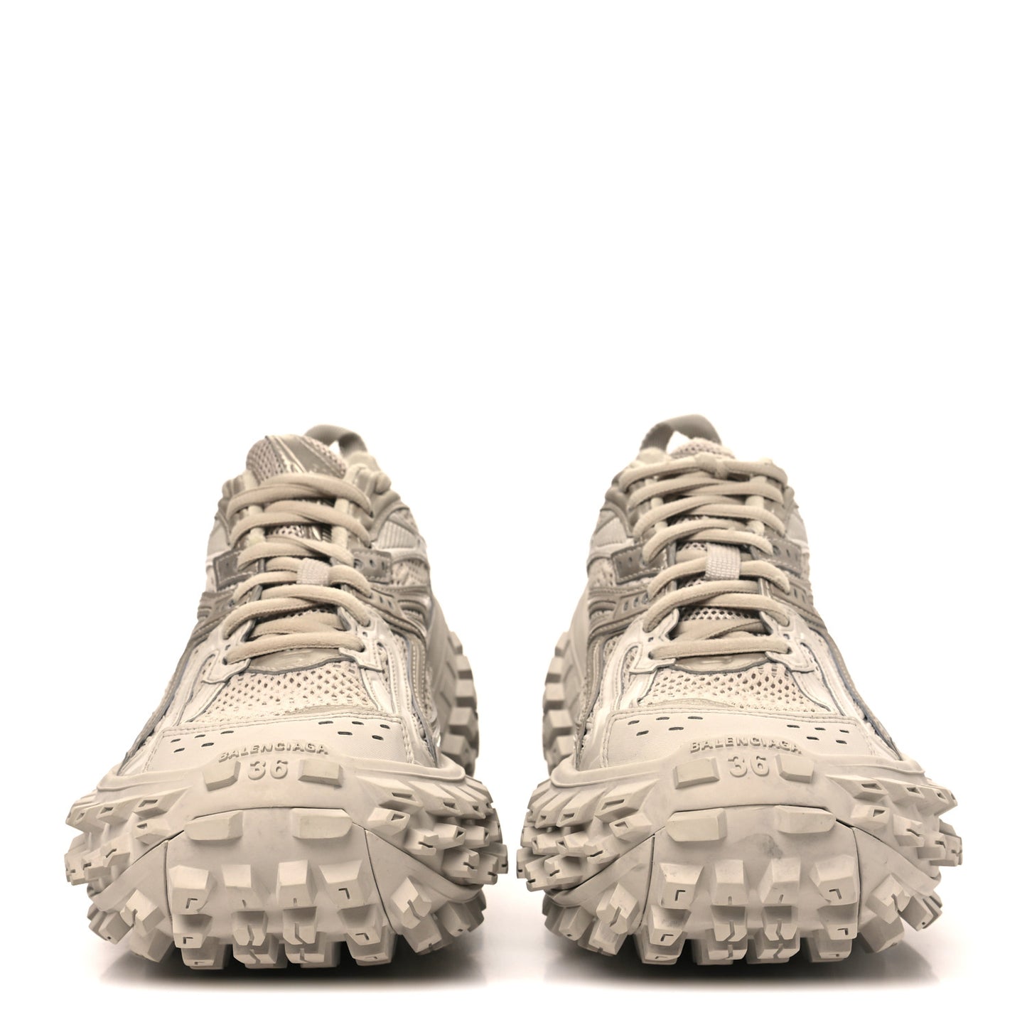 Rubber Mesh Monocolor Mens Defender Sneakers 36 Beige
