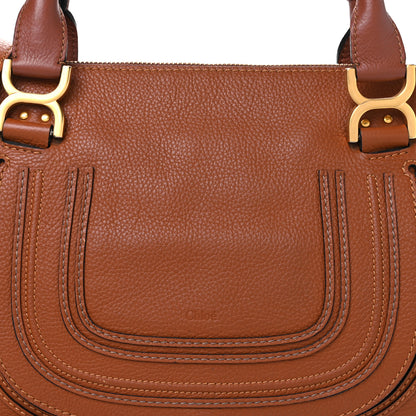 Chloe Calfskin Medium Marcie Satchel Tan 8 of 12