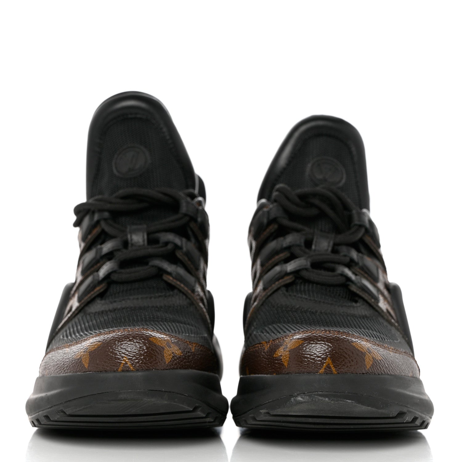 Louis Vuitton Calfskin Patent Monogram LV Archlight Sneakers 40 Black 2 of 10