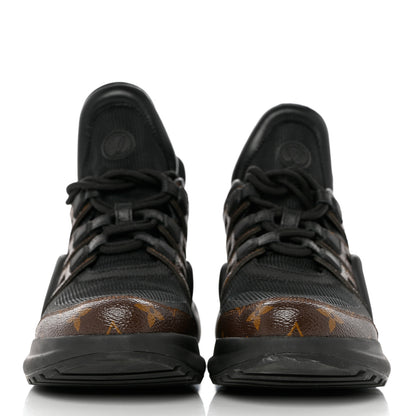 Louis Vuitton Calfskin Patent Monogram LV Archlight Sneakers 40 Black 2 of 10