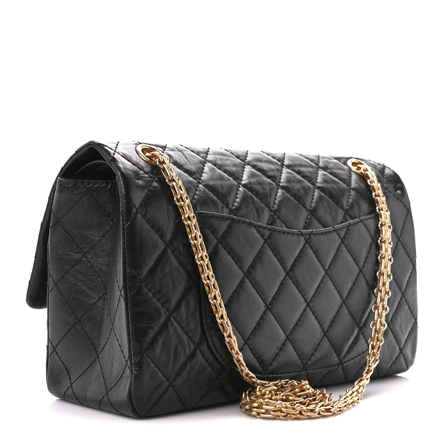 Chanel Aged Calfskin Quilted 2.55 Reissue 226 Flap Black 3 of 12