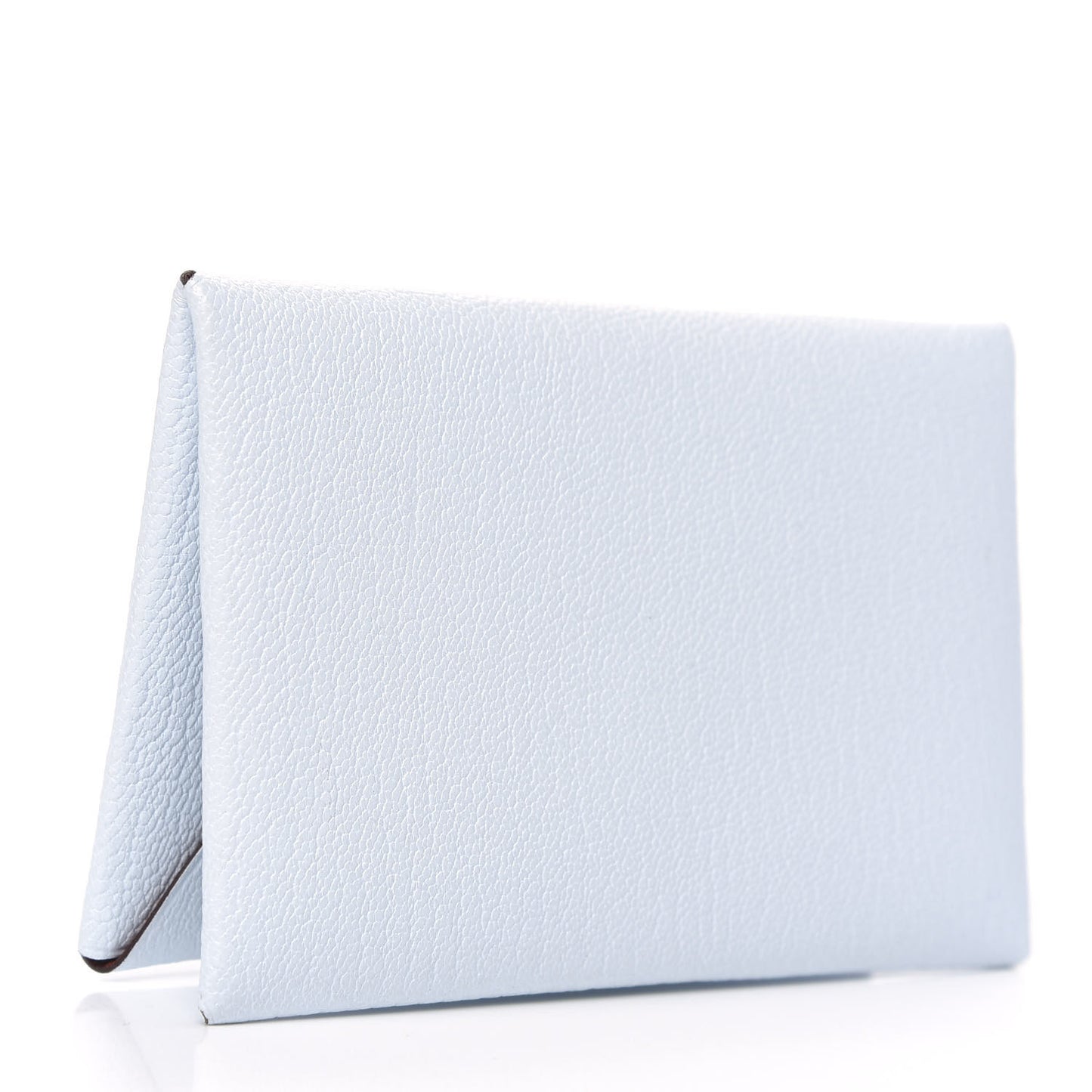 Chevre Mysore Verso Calvi Card Case Bleu Brume Brique