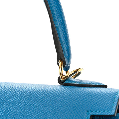 Hermes Epsom Kelly Sellier 25 Bleu Zanzibar 14 of 18