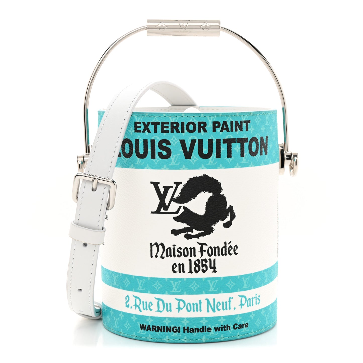 Monogram LV Paint Can Turquoise