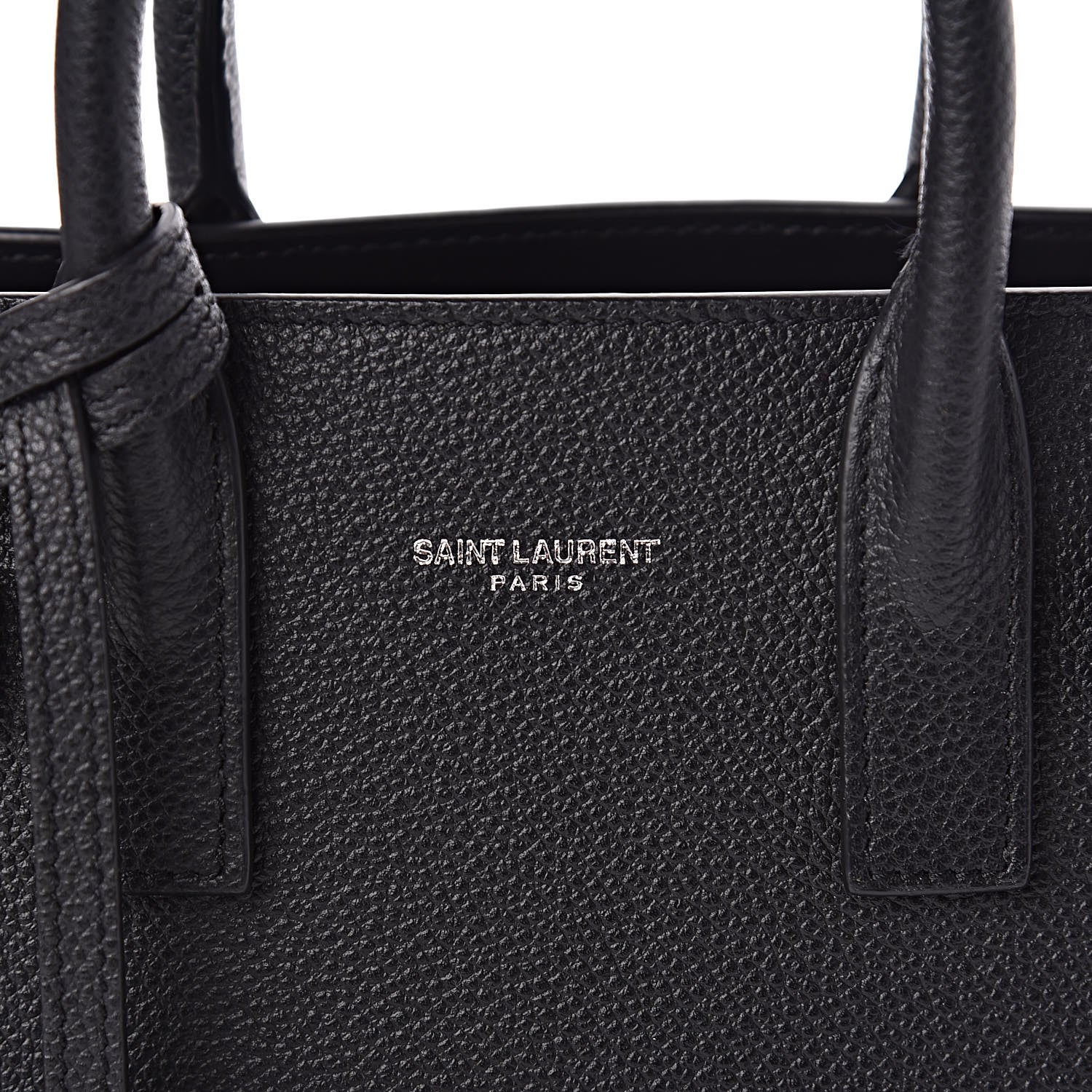 Saint Laurent Grained Calfskin Nano Sac De Jour Black 8 of 10