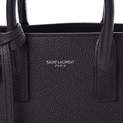 Saint Laurent Grained Calfskin Nano Sac De Jour Black 8 of 10