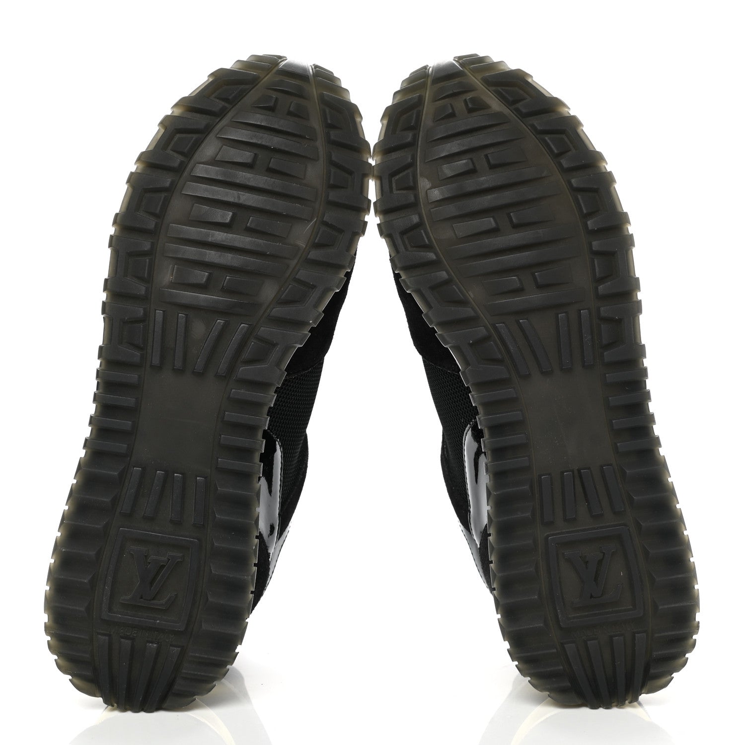 Louis Vuitton Suede Monogram Run Away Sneakers 37 Black 5 of 8