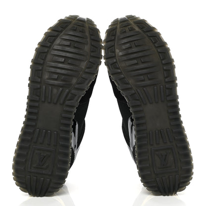 Louis Vuitton Suede Monogram Run Away Sneakers 37 Black 5 of 8