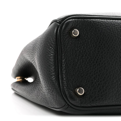Christian Dior Bullcalf Medium Diorissimo Tote Black Rose Indien 10 of 13
