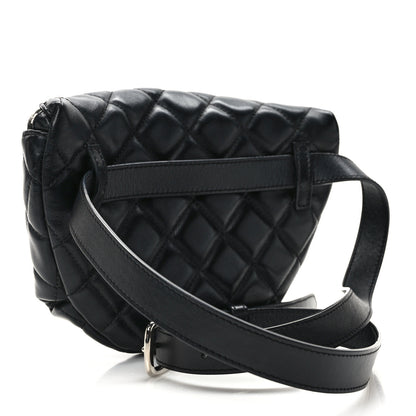 Chanel Lambskin Quilted Waist Belt Bag Black 3 of 12