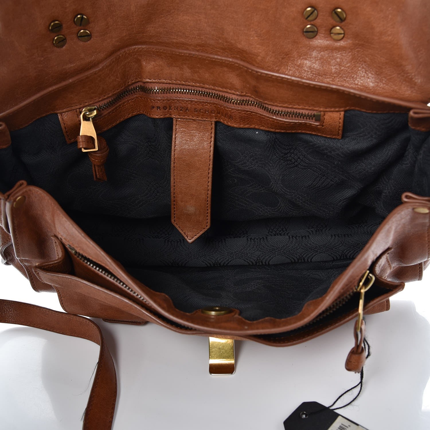 Proenza Schouler Lambskin Medium PS1 Satchel Saddle 6 of 21