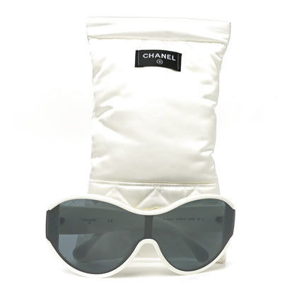 Chanel Acetate Shield Sunglasses 71476-A White 7 of 7