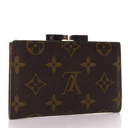 Louis Vuitton Monogram French Kiss Lock Coin Purse 3 of 8
