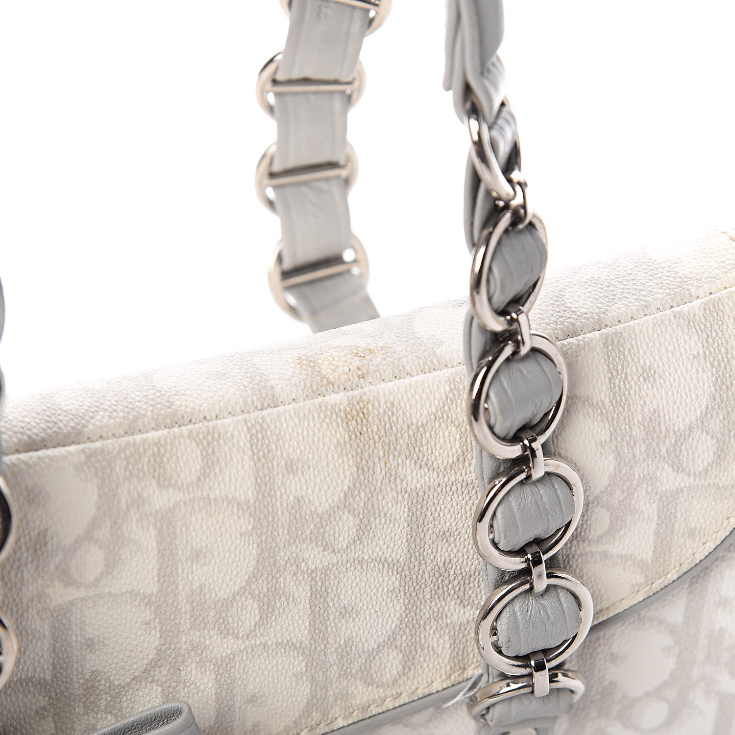Christian Dior Monogram Romantique Trotter Bag Grey 12 of 12