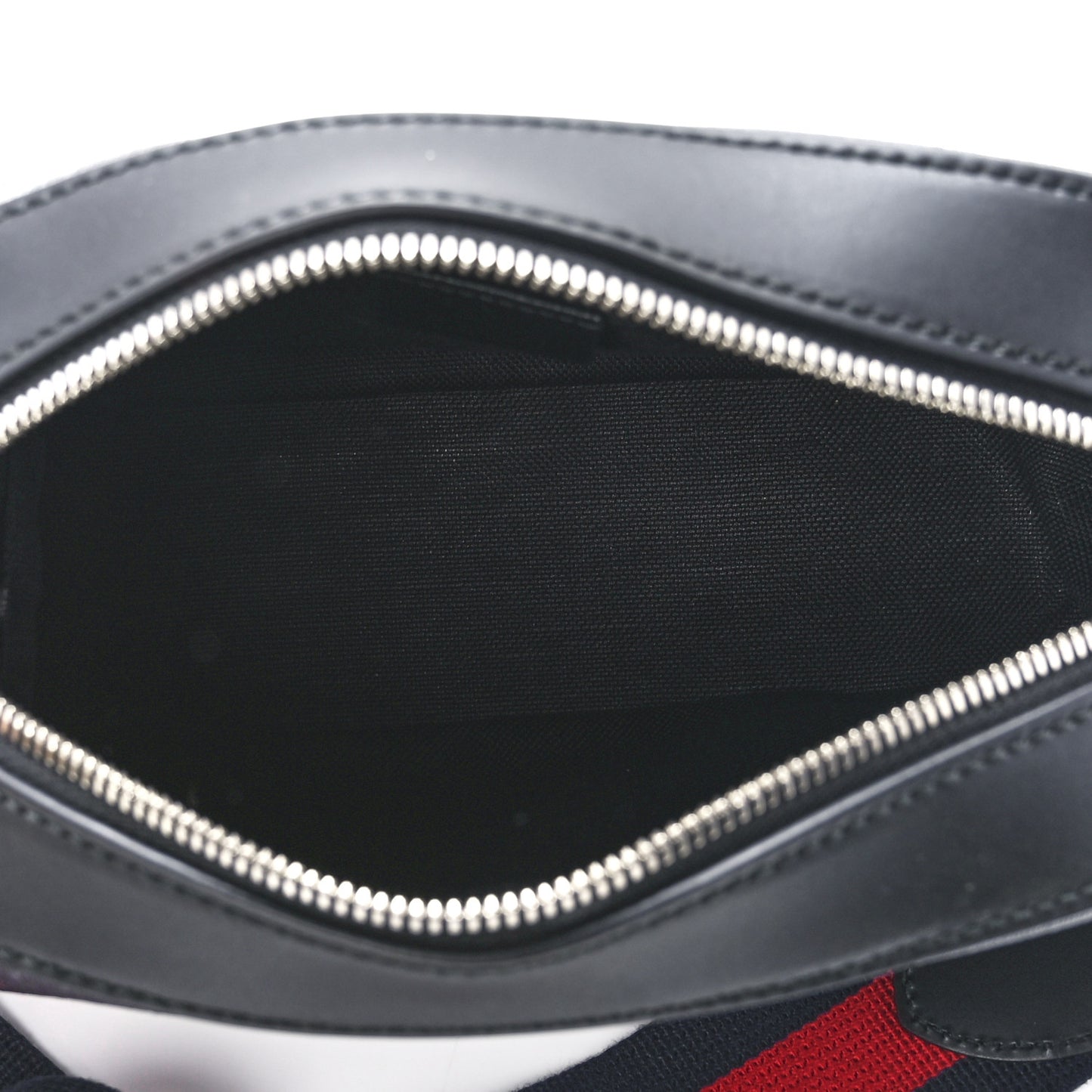 GG Supreme Monogram Web Shoulder Bag Black Grey