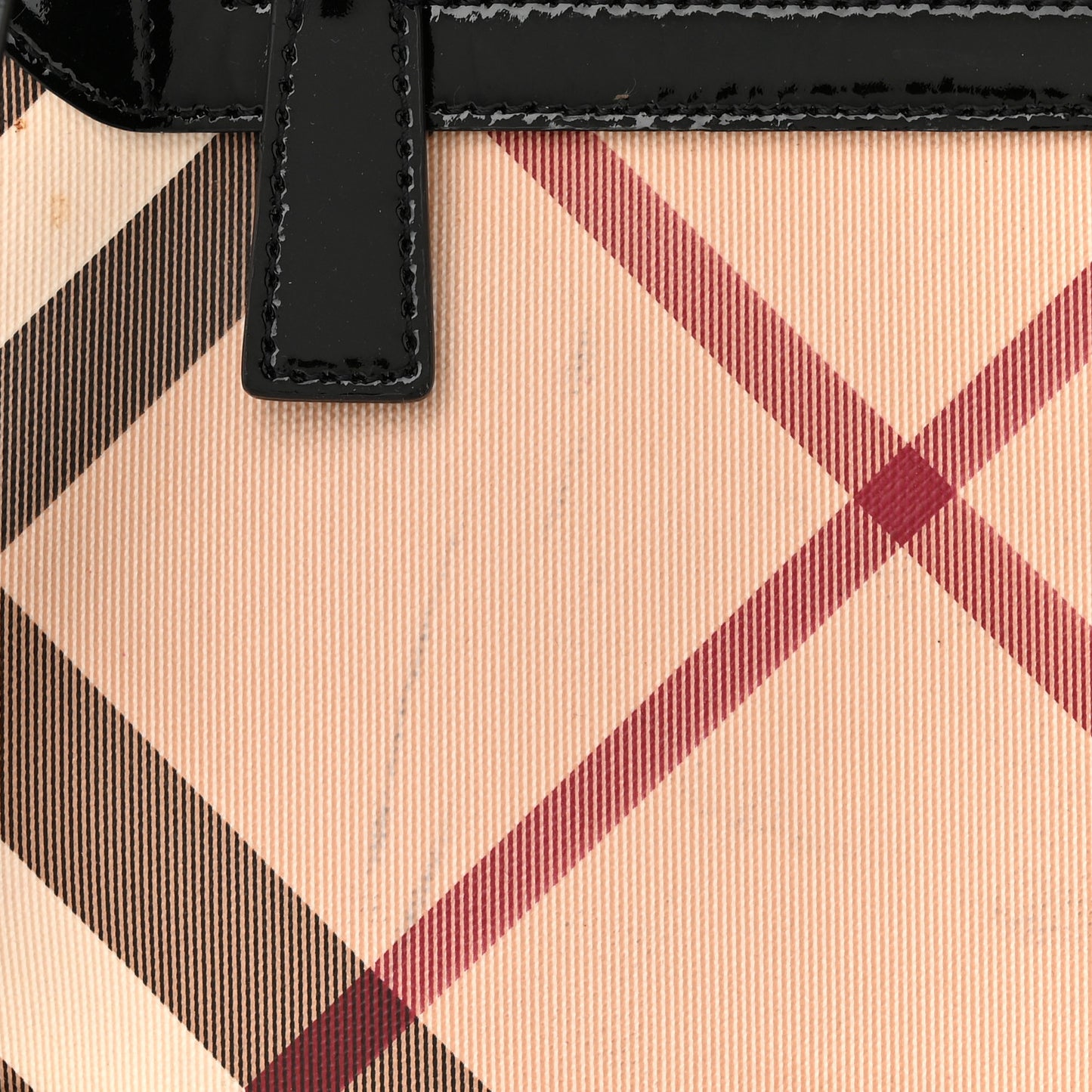 Patent Nova Check Dryden Crossbody Bag Black