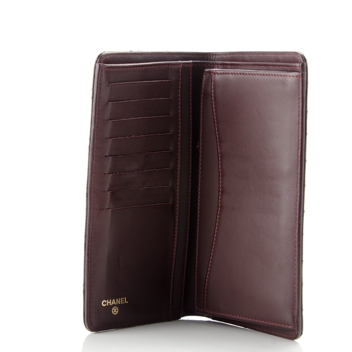 Caviar Quilted Yen Wallet Black
