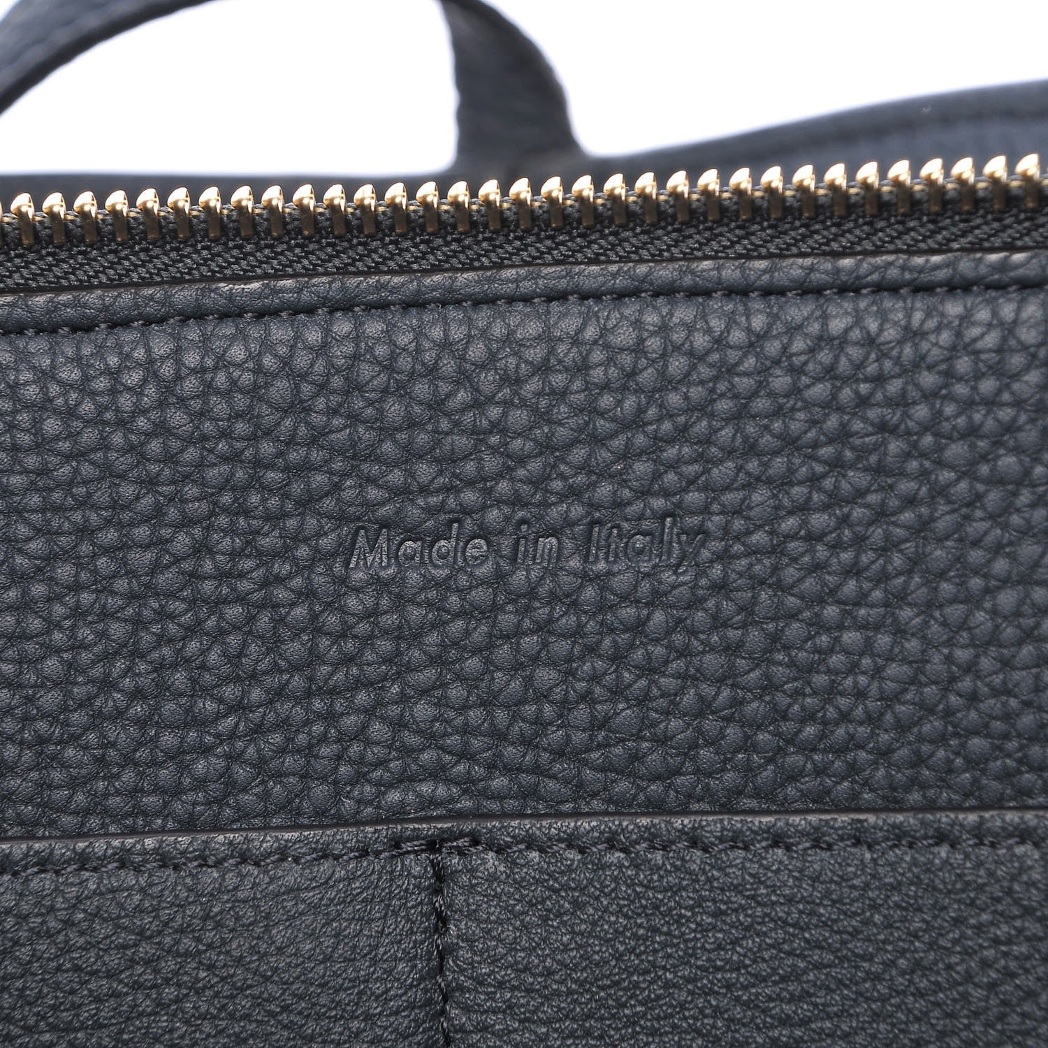 Celine Baby Grained Calfskin Medium Tri-Fold Bag Dark Sea 8 of 11
