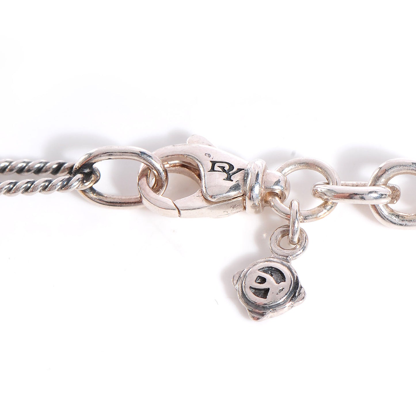 Sterling Silver Pearl Cable Wrap Chain Necklace