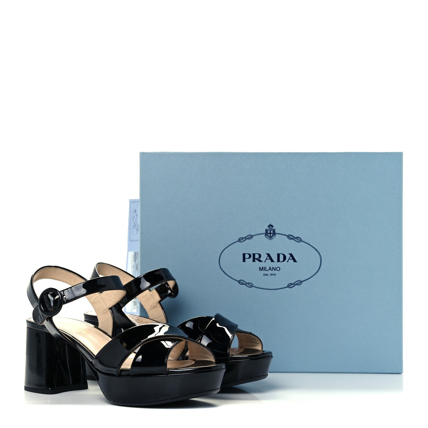 Vernice Crisscross Platform 20/65mm Sandals 37 Black