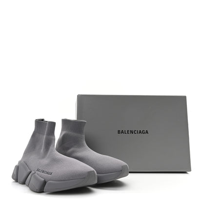 Balenciaga Technical 3D Recycled Knit Womens Speed 2.0 Sneakers 35 Monocolor Grey 10 of 10