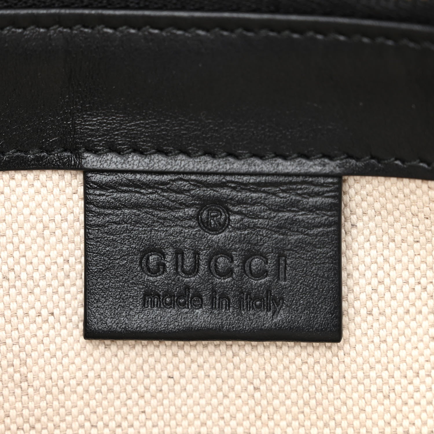 Gucci Calfskin GG Tennis Embossed Messenger Bag Black 5 of 13