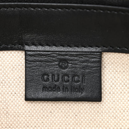 Gucci Calfskin GG Tennis Embossed Messenger Bag Black 5 of 13