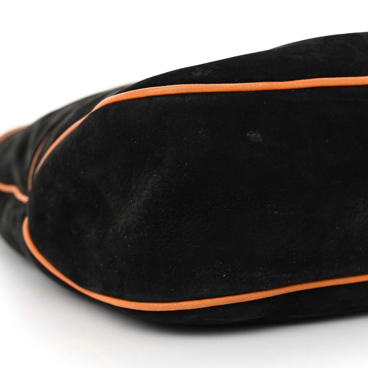 Gucci Nubuck Medium New Jackie Shoulder Bag Black Orange 9 of 12